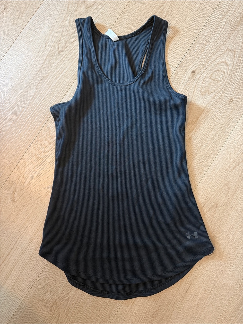 Under Armour Black Ribbed Athletic Tank